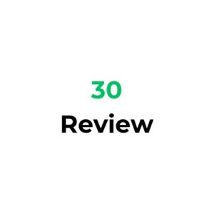 30 five star reviews