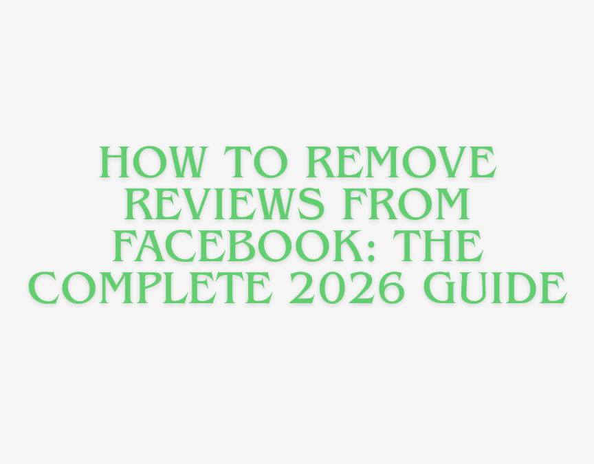 remove reviews from facebook