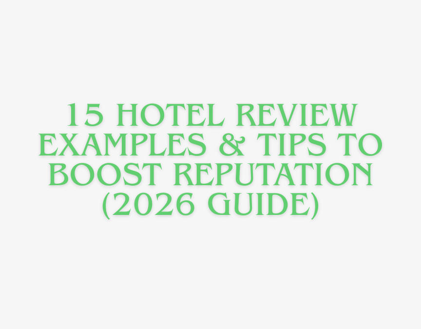 hotel review examples