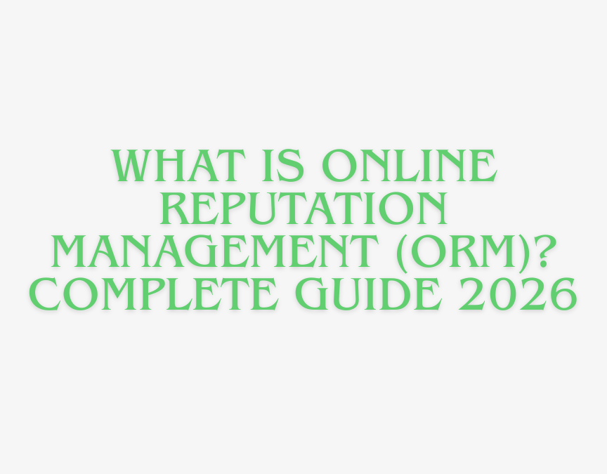 online reputation management